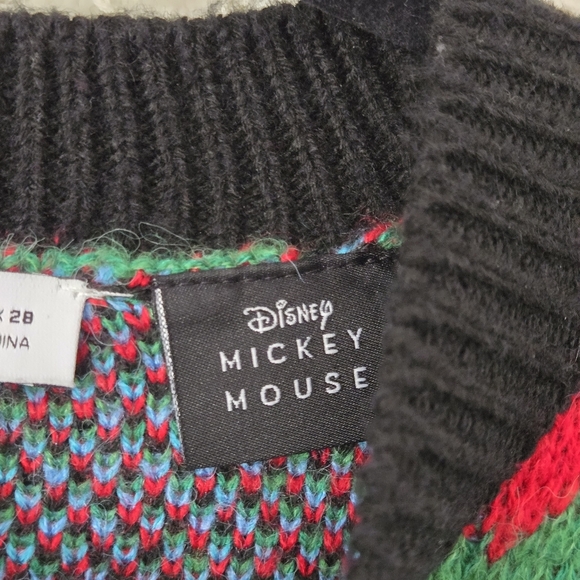 Zara X Disney Mickey Mouse Jacquard Knit Sweater Wool Blend Size M - Picture 8 of 11